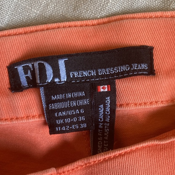 French dressing pink Capri jeans 6 - Picture 4 of 6